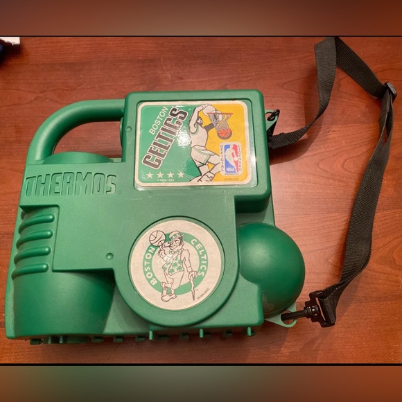 1993 Boston Celtics Thermos Reusable Lunch box System COMPLETE INSERTS Vintage - Picture 2 of 7